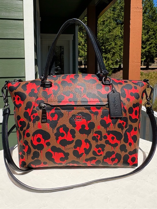 Coach Handbags - COACH X Baseman Limited Edition Satchel With Wild Beast Ocelot Print 36451